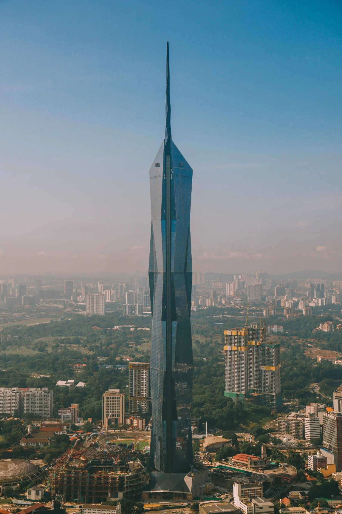Merdeka 118 rising above the Kuala Lumpur skyline